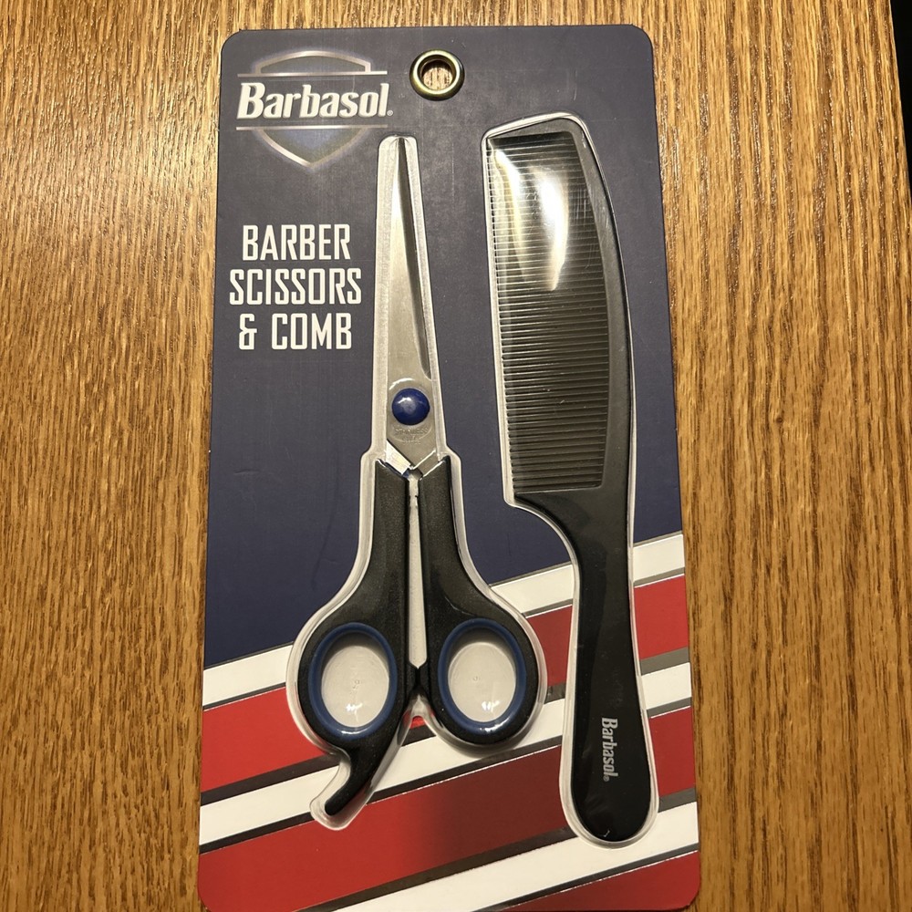 Barbasol Barber Scissors and Comb Set