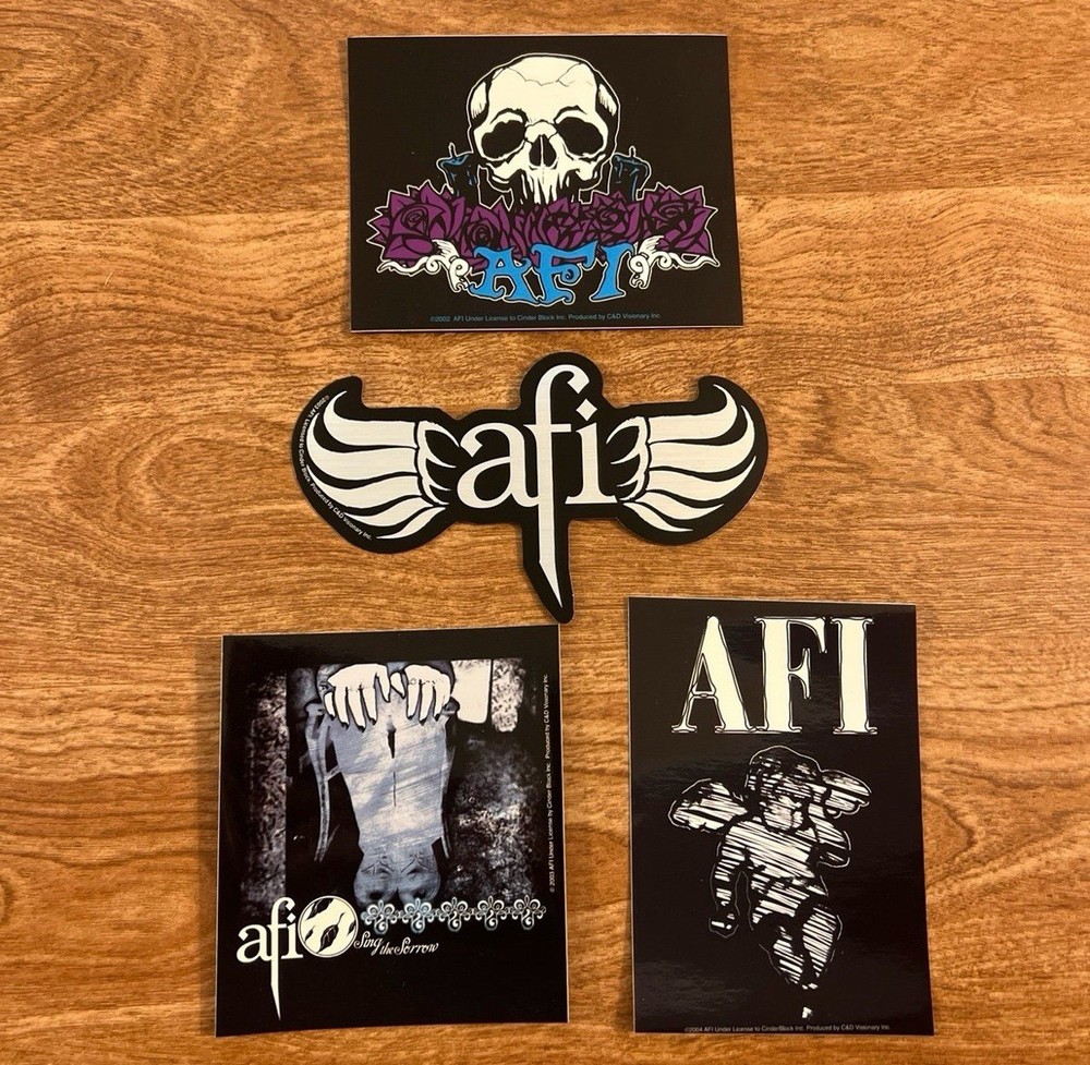 NEW & RARE 2002-2004 AFI Official Sticker Pack (4)