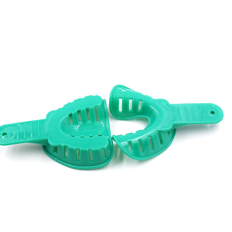 1 Set Dental 6 Different Sizes Impression Plastic Assorted Kit Upper/Lower Trays