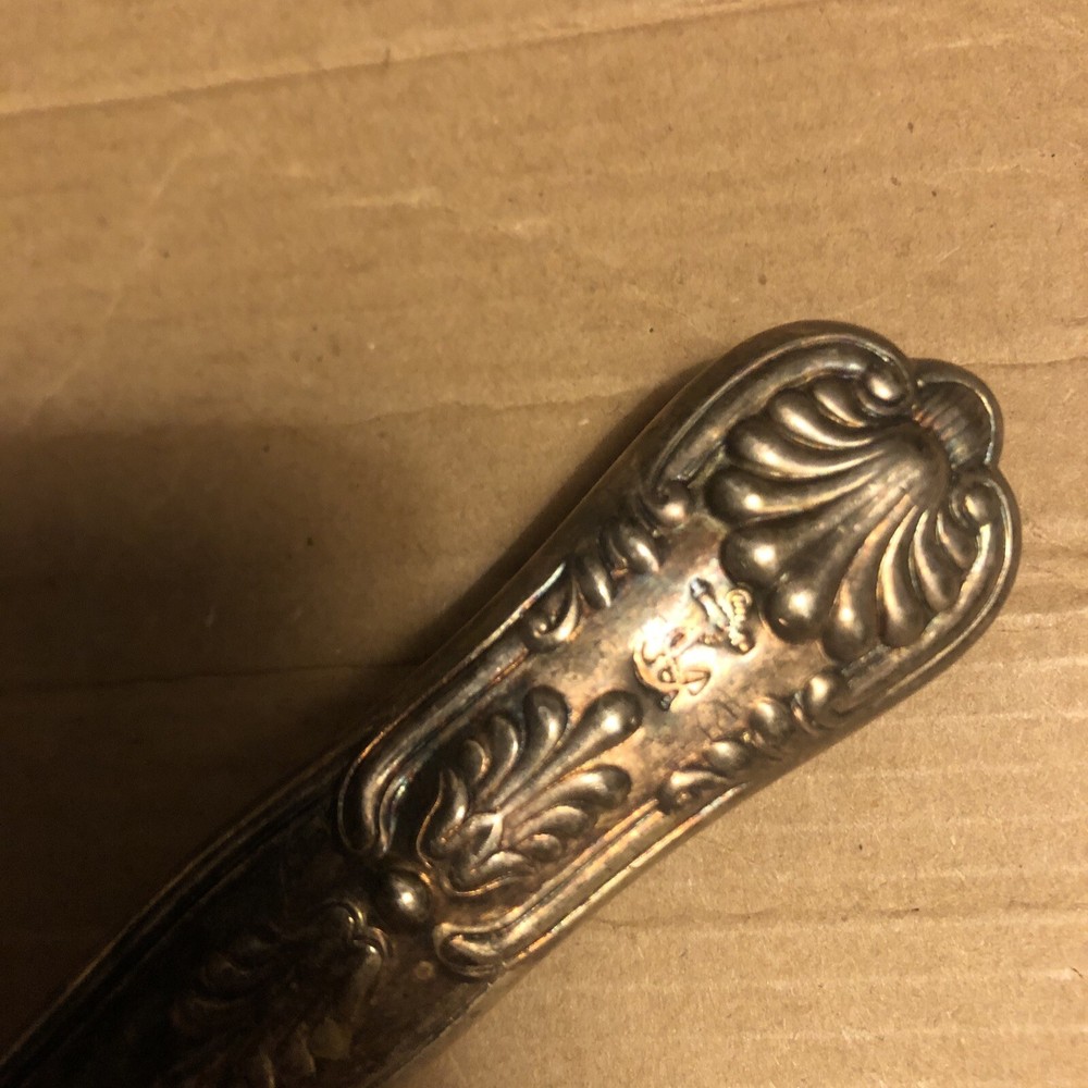 WW2 USN U.S. NAVY Kings Pattern table Knife WWII silver Plate