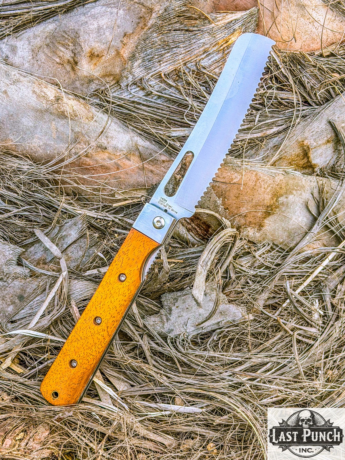 9" Serrated Blade Liner Lock Chef Kitchen Pocket Folding Knife Steel Bolster Wo