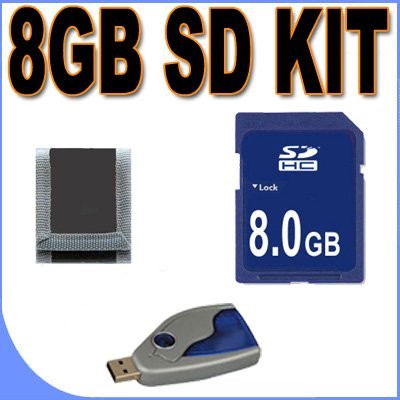 8GB SD / HC Memory Card Secure Digital BigVALUEInc Accessory Saver Bundle for...