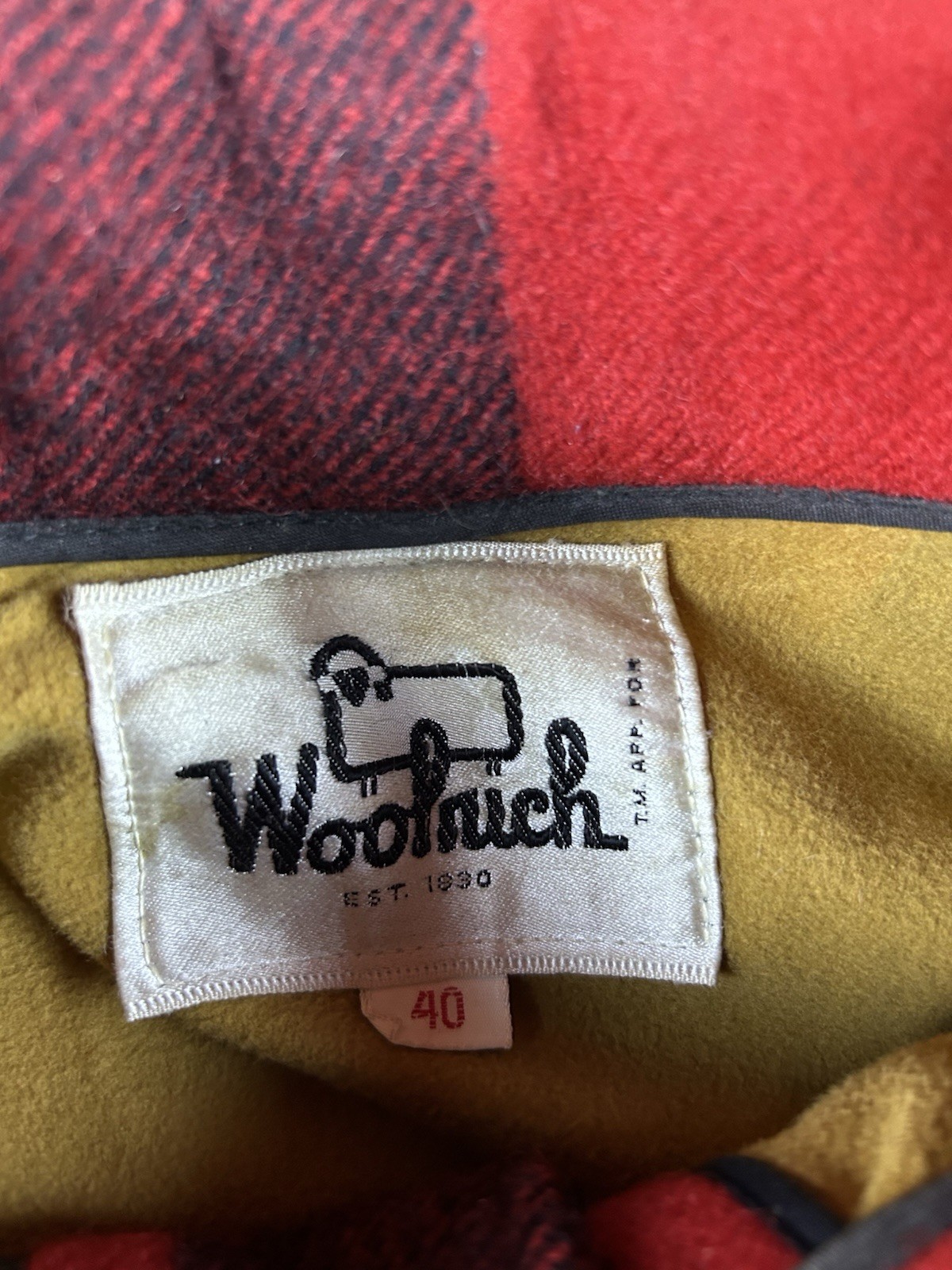 Vintage Woolrich Jacket Mens 40 Buffalo Plaid Mackinaw Wool Hunting & Pants NWT