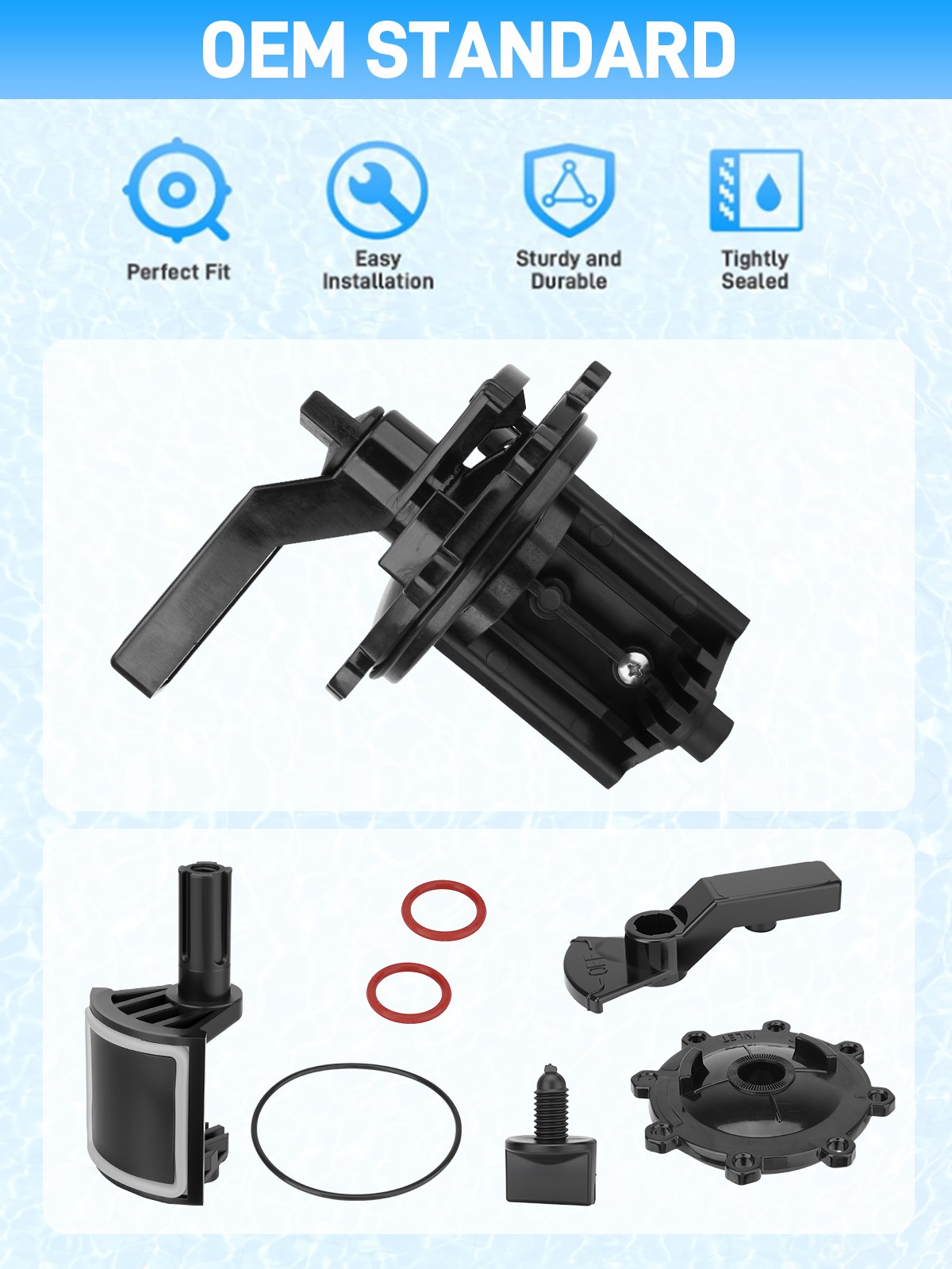 2PCS Pool Diverter Valve 4720 Rebuild Kit Complete For Zodiac Jandy 2-way/3-way