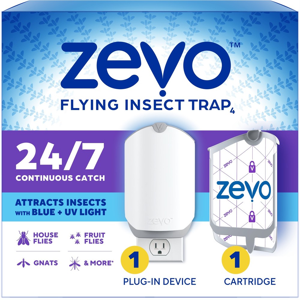 Zevo Flying Insect Indoor Fly Trap Full Size: Easy, Mess-Free Solution