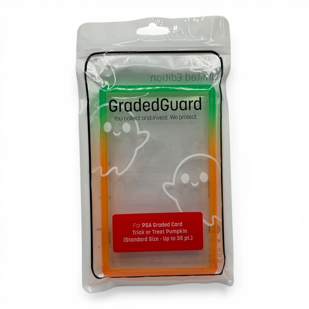 GRADEDGUARD PUMPKIN PSA GRADED CARD CASE GUARD PROTECTOR LIMITED EDITION