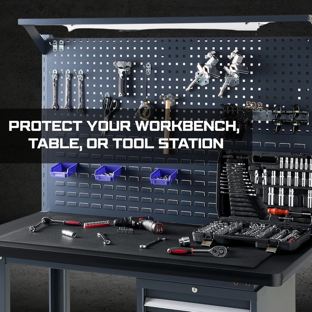 Impact Resistant Workbench Mat 24x72 - Tool Cart Cover Liner