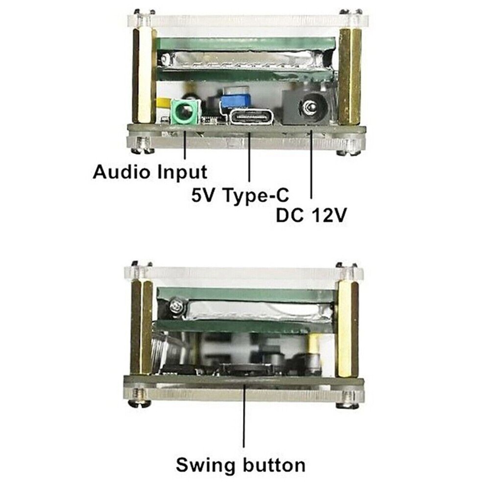 VFD2515 Audio Spectrum Analyzer VFD Sound Control Music Level Display VU Meter.