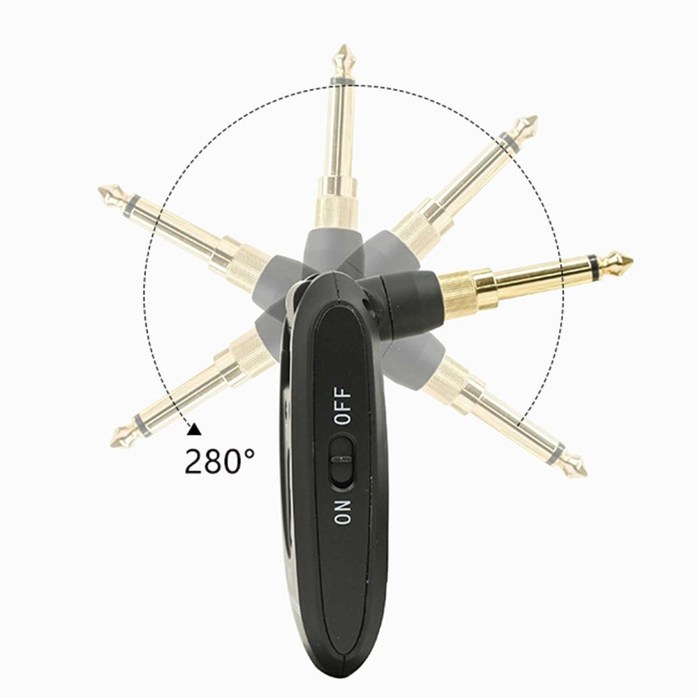 Wireless Guitar Kit Transmitter & Receiver System 100ft 24Bit Audio 2.4GHz