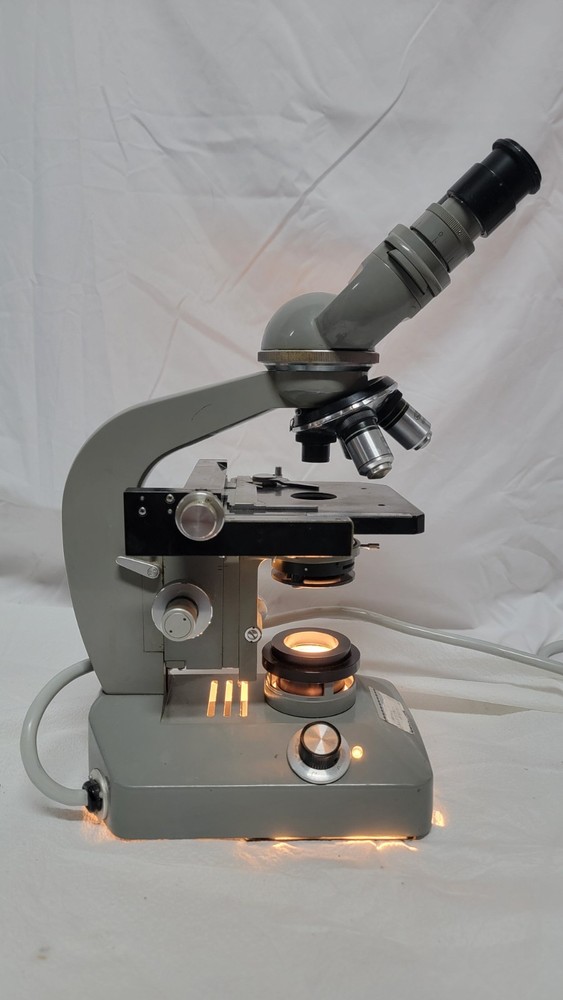 Olympus KHC Binocular Compound Microscope - Olympus Objectives - Working Lamp