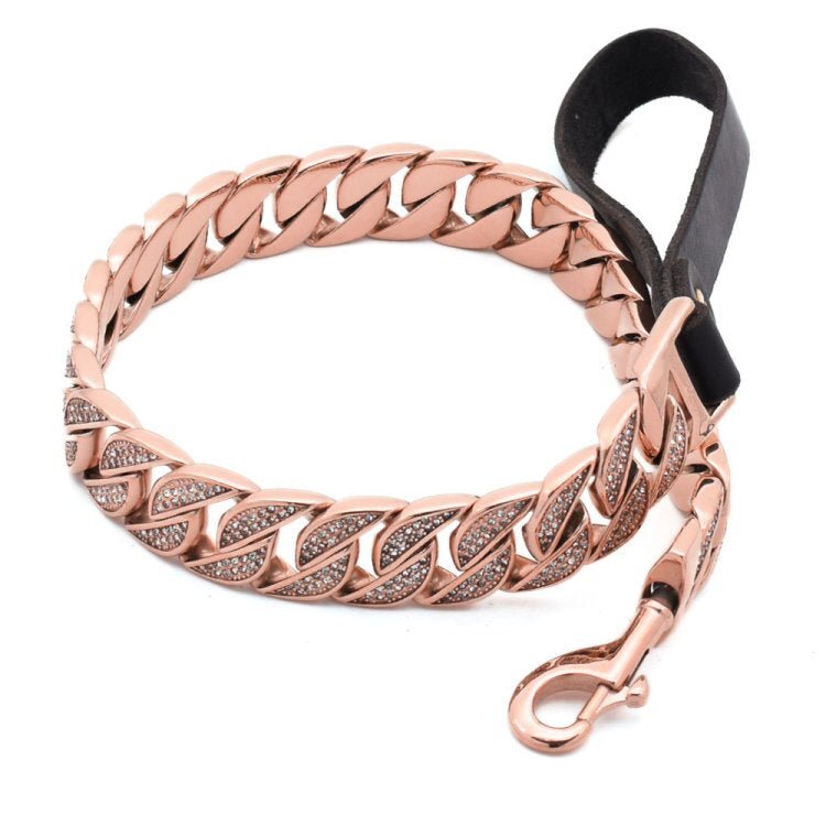 ROSE 🌹 DIAMOND DOG LEASH