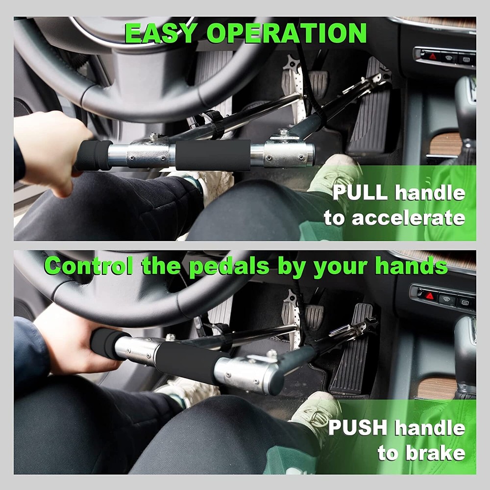 Driving Aid hand Controls for Automatic Car. Disability Handicapped - SCI