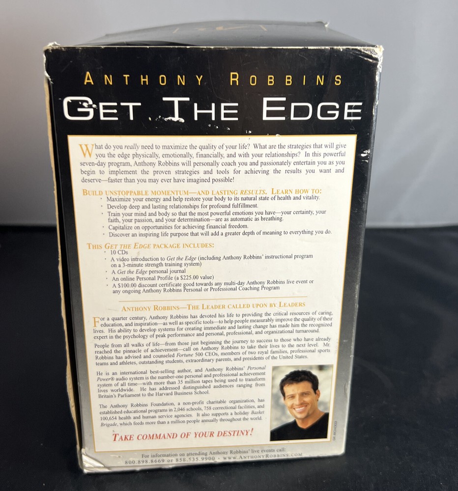 Anthony Robbins: Get the Edge (A 7-Day Program to Transform Your Life, CD, READ)