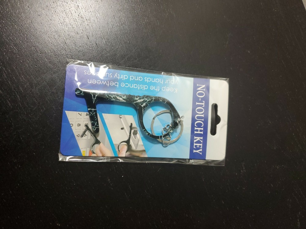 No~Touch Key Door Opener & Key Ring Germ Protection Hook Tool