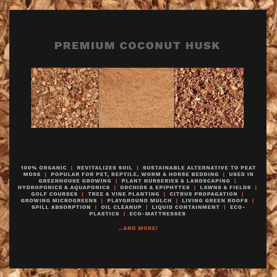 Prococo COCO CHIP - 4 PACK Coco Husk | Organic Coir - Reptile Plants soil