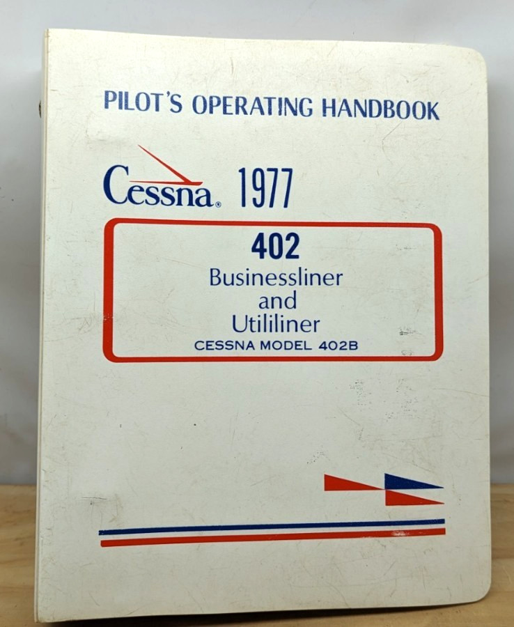 1977 Cessna 402B Pilot's Operating Handbook (binder)