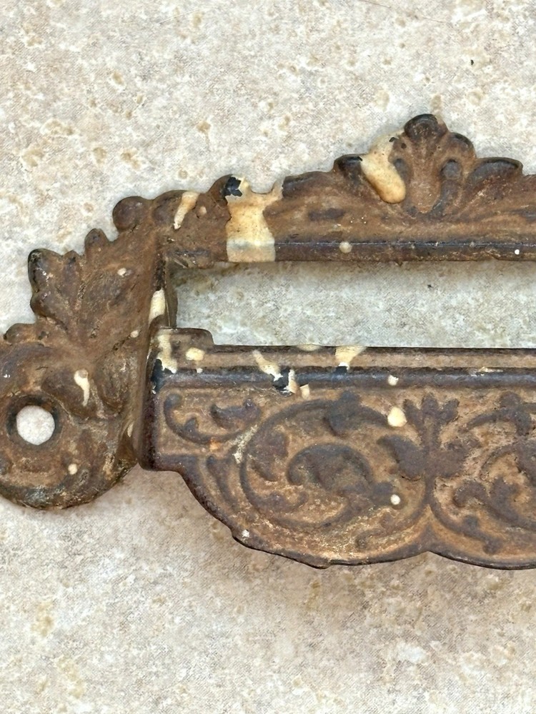 Antique Cast Iron Drawer Pulls Set of 2