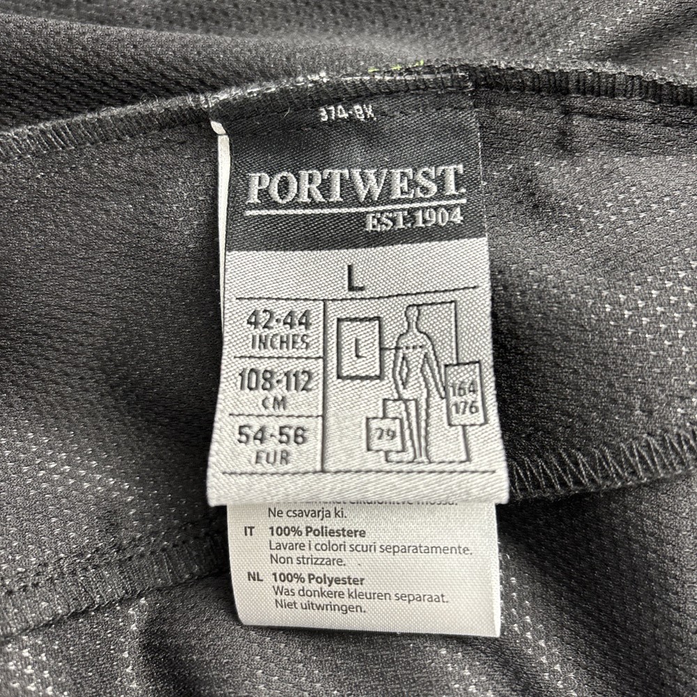 Portwest PW3 T620 Men’s Softshell Work Jacket Black Windproof Water Resistant