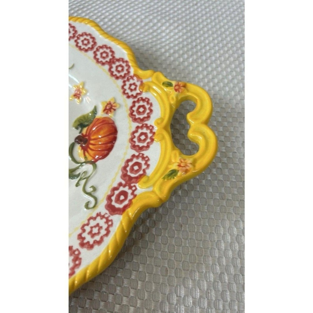 Temp-Tations by Tara Old World Pumpkin Serving Tray