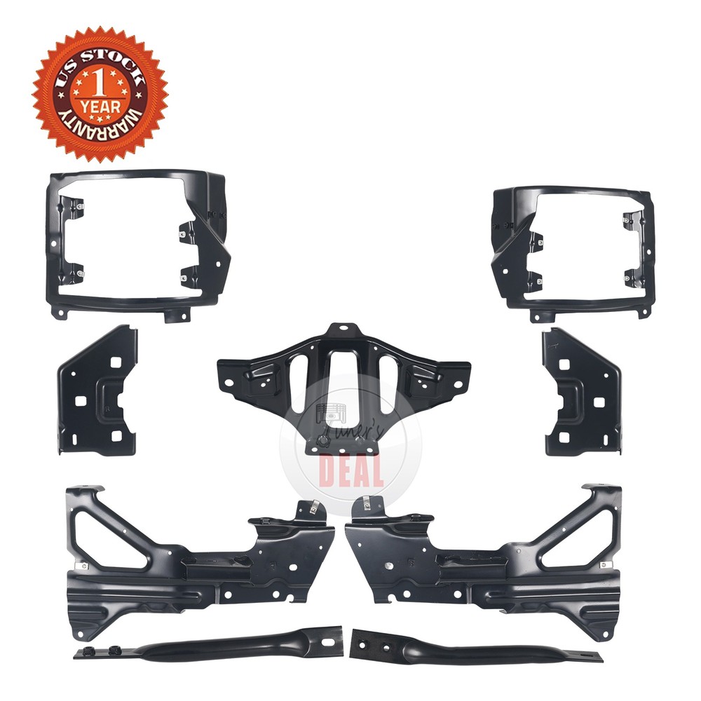 Front Bumper Support Mount Bracket Set Fit Chevrolet Silverado 1500 2016-2018