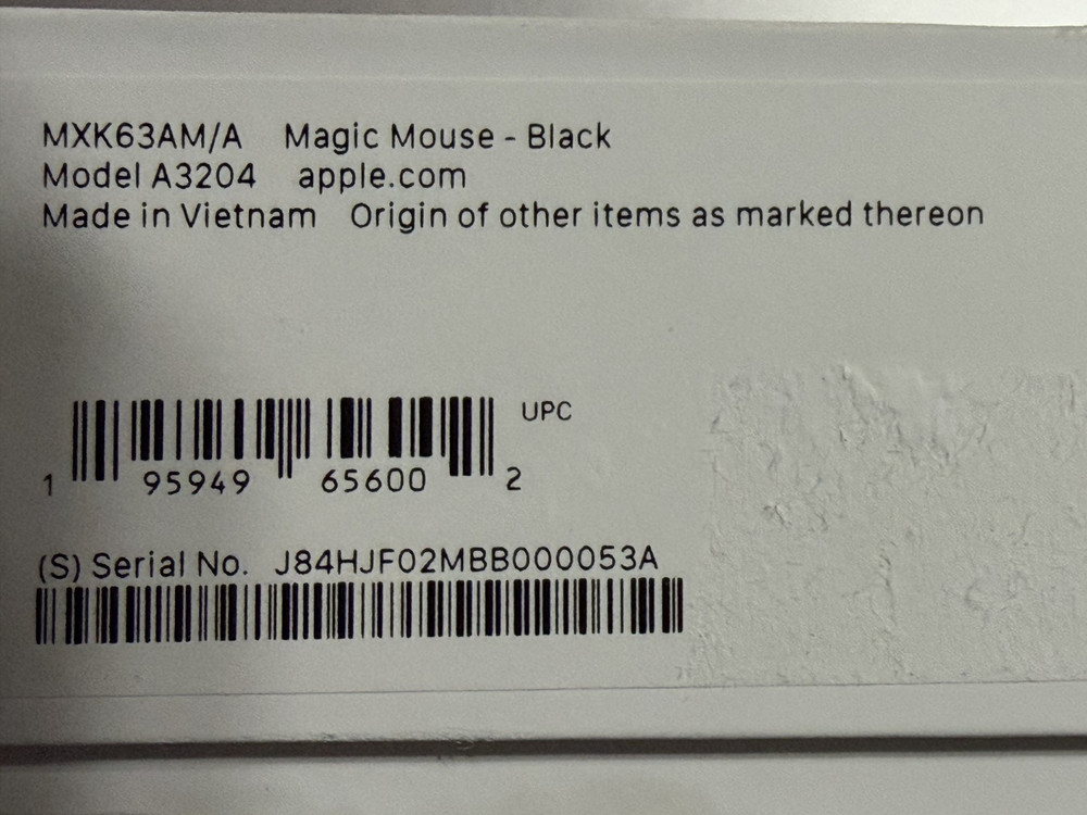 Apple Magic Mouse Multi-Touch Surface (USB-C) - Wireless - Black