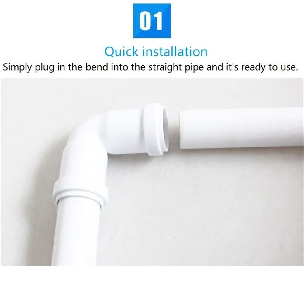 32mm 90 Degree Elbow Quick Connect Fitting for Plumbing Systems No Glue