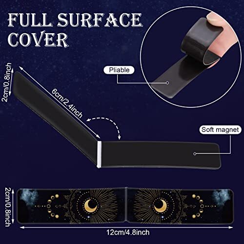 30 Pack Space Galaxy Magnetic Bookmarks Book Page Markers for Home Office