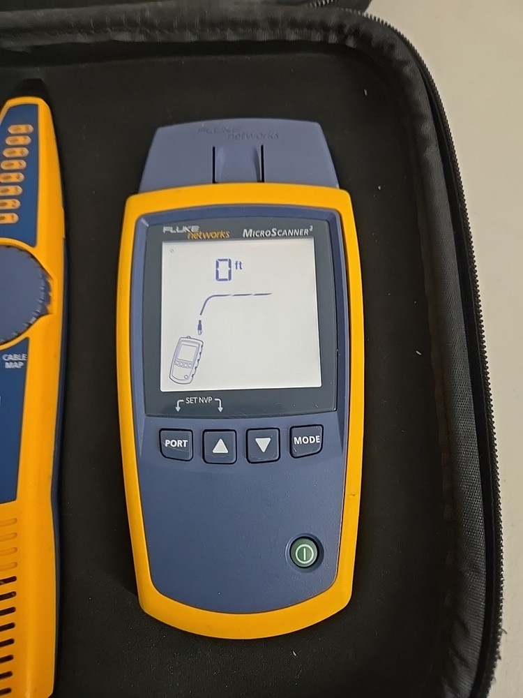Fluke Networks Microscanner2 Cable Verifier Tester Kit MS2-100 Intellitone Pro 2