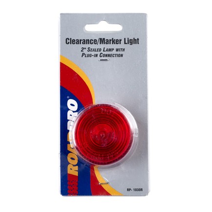 Roadpro RP-1030R Marker Light Round, 2" Diameter, Red