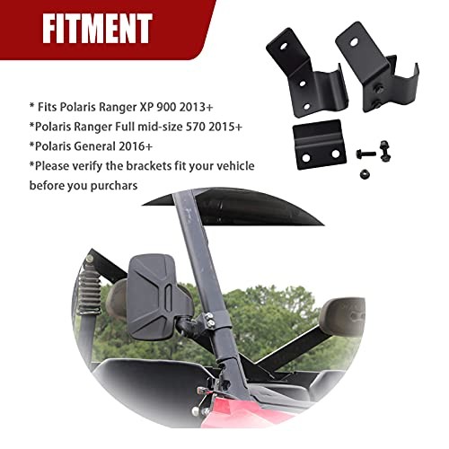 Front Side Pillar Pro-fit Cage Mounting Brackets Compatible with Polaris