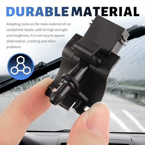 2PCS Front Windshield Washer Nozzle Replacement OEM 85381-12350,180°