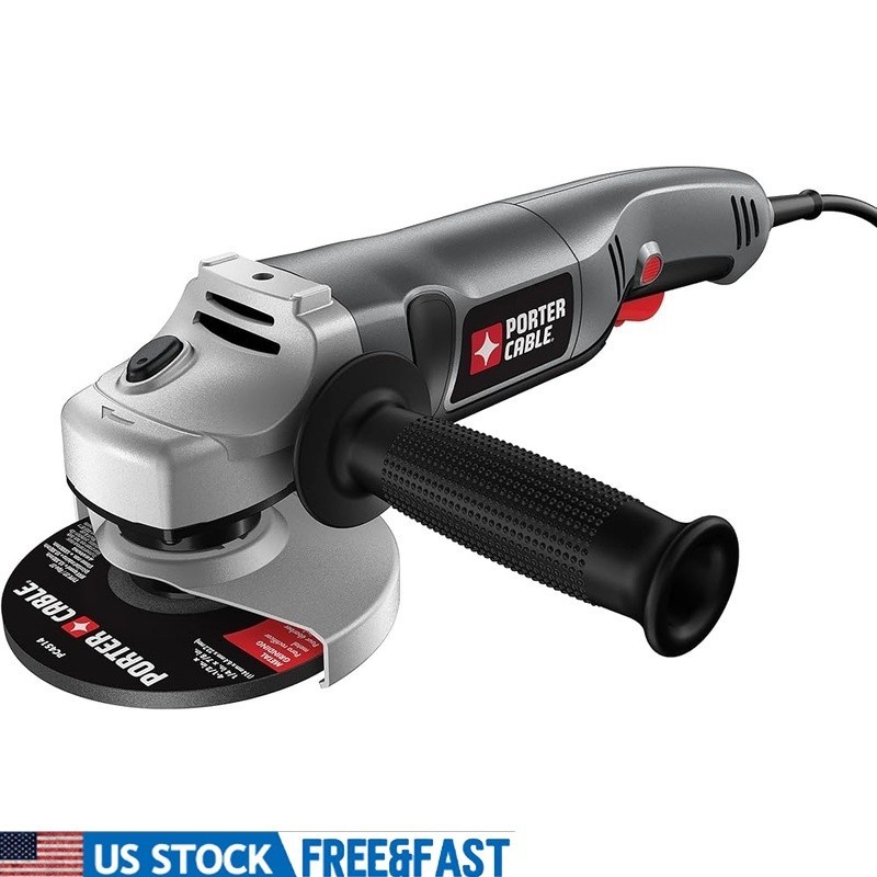 7.5 Amp Corded Angle Grinder W/ Adjtable Side Handle Spindle Lock