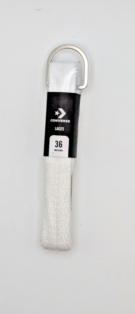 Converse 36" White Flat Shoe Laces – Authentic Replacement Laces – New