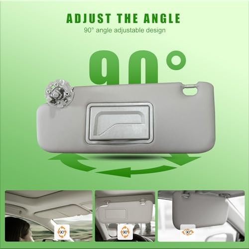 Sun Visor for Chevy Cruze 2011-2019 Sun Visor Grey(Left Driver Side)