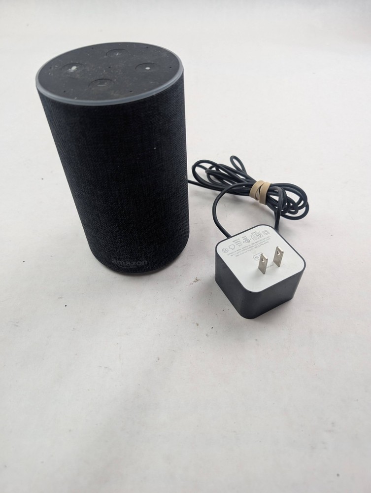 Amazon Echo 2nd Gen Smart Speaker Alexa Dolby Processing Charcoal Fabric