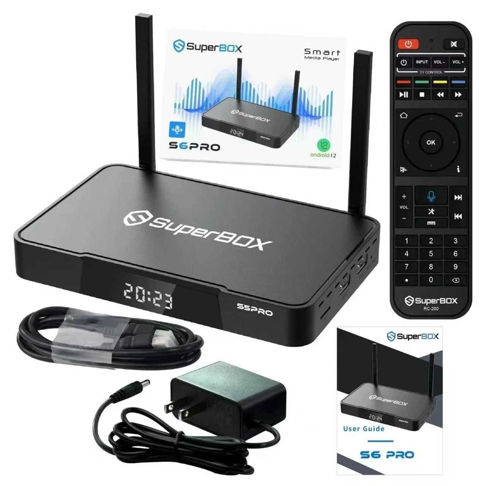 New SuperBox S6 Pro TV BOX Speech Control Speech Control Same-Day Shipment