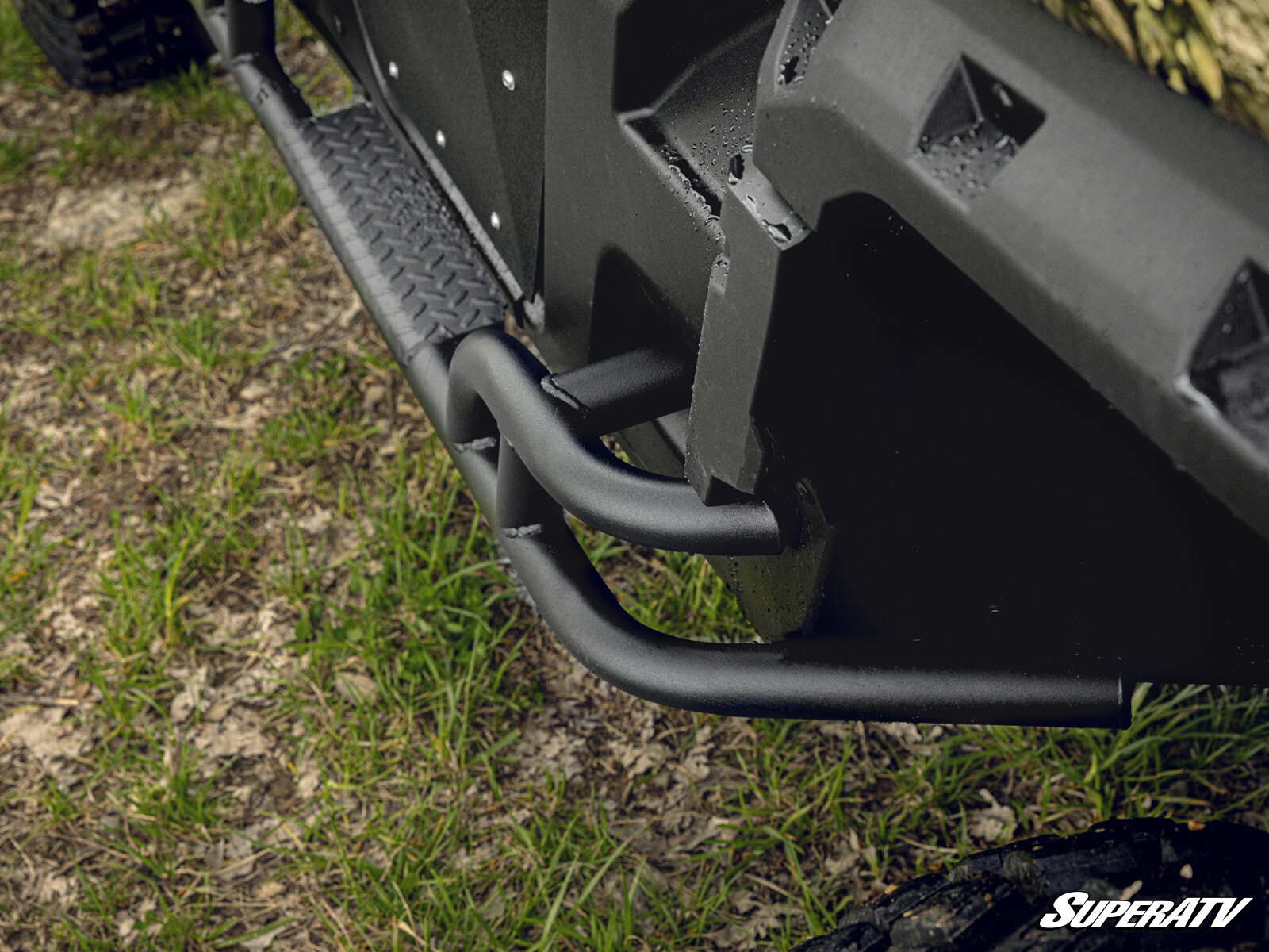 SuperATV Heavy-Duty Nerf Bars for Can-Am Defender MAX