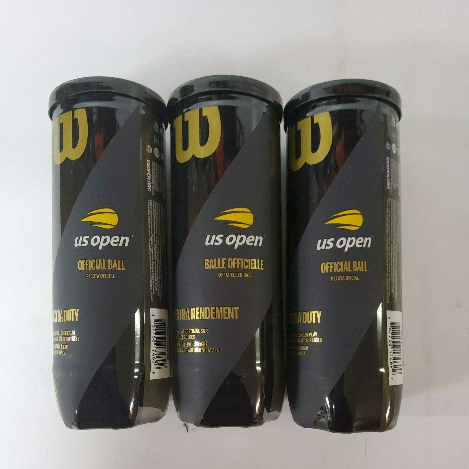 Pack of 4 Official Wilson Premium Us Open Tennis Balls Extra Duty Sealed 12 ball