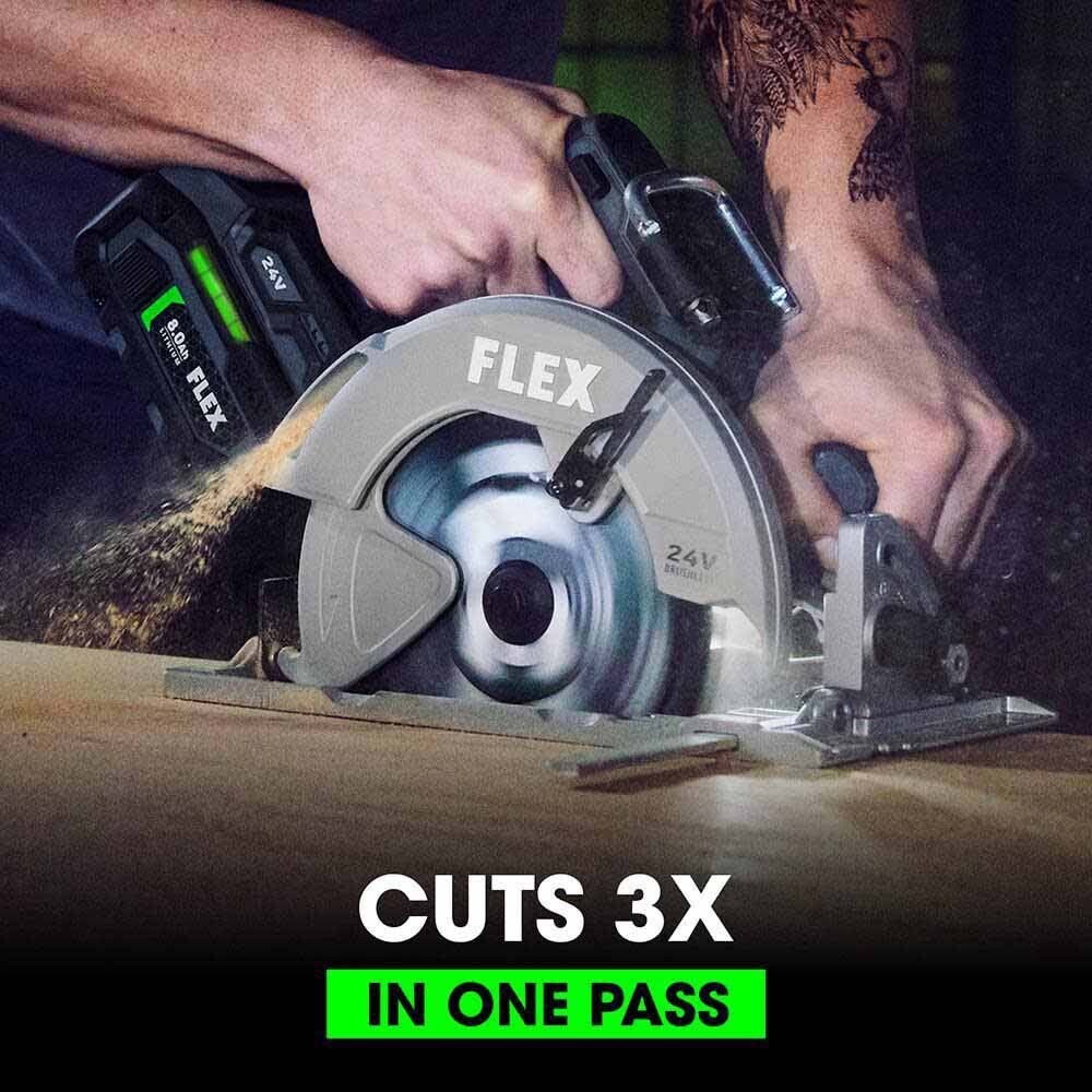 Flex FXM402-2B Circular Saw, Recip Saw, Angle Driver & Drill Driver 4-Combo Kit