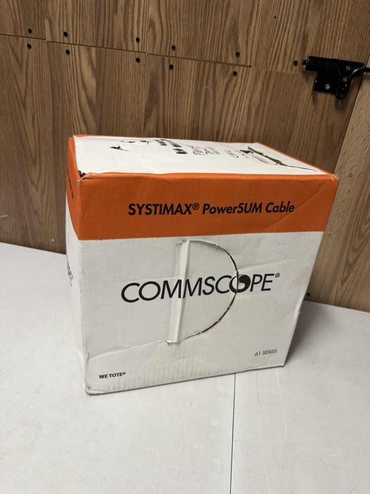 CommScope SYSTIMAX CAT5e CMP Plenum Ethernet Cable 880FT Blue Open
