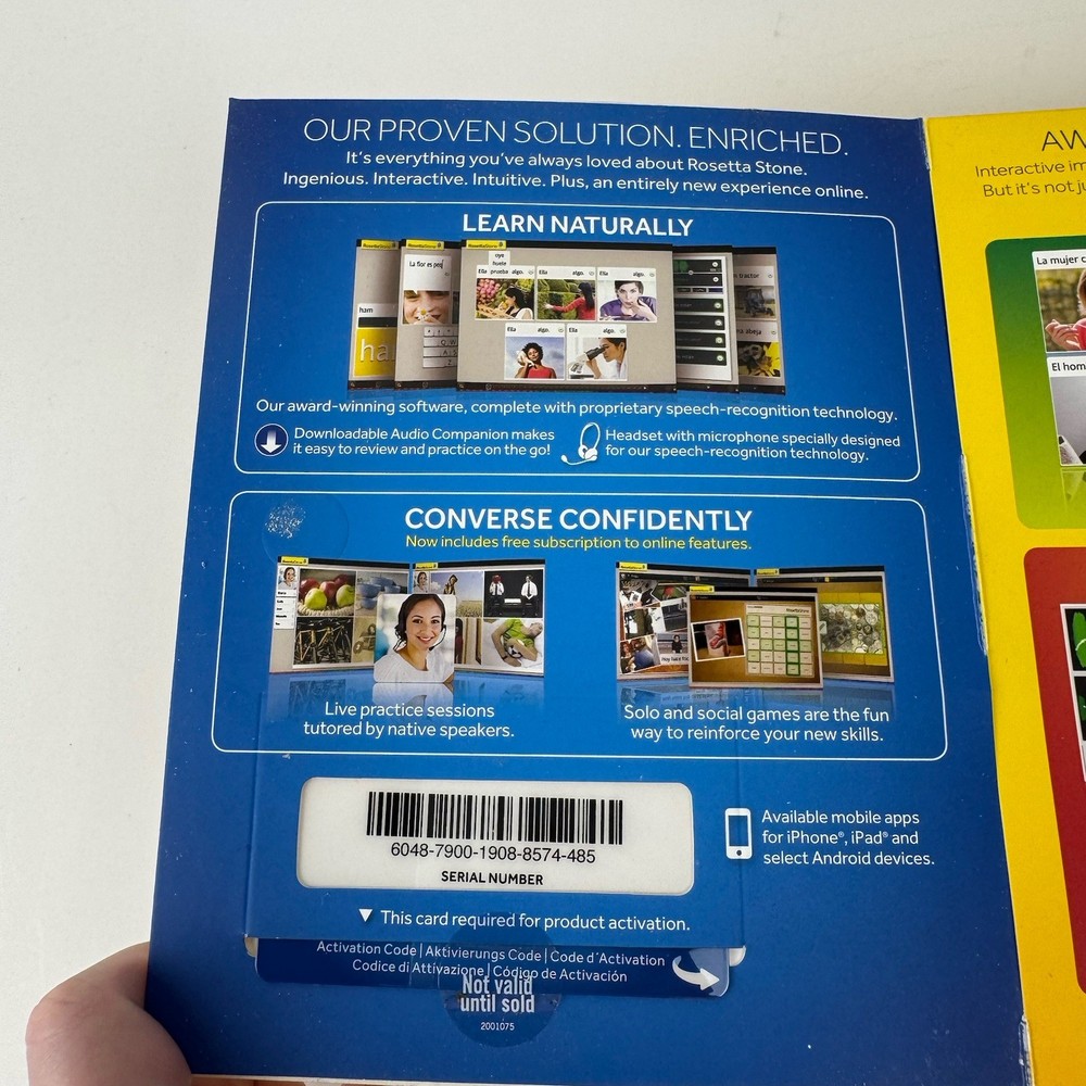 Rosetta Stone Hebrew Levels 1 2 3 Version 4 Complete Set w Sealed Headset