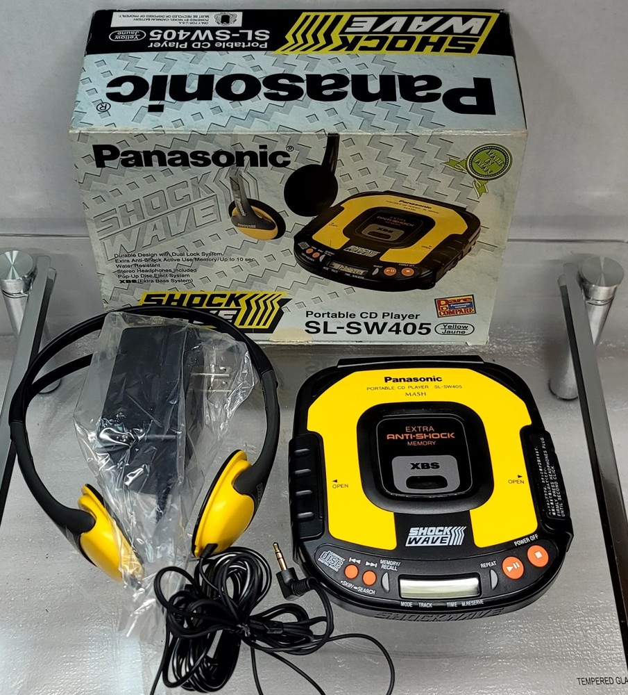 Panasonic Shockwave Portable Compact Disc CD Player SL-SW405  Tested working