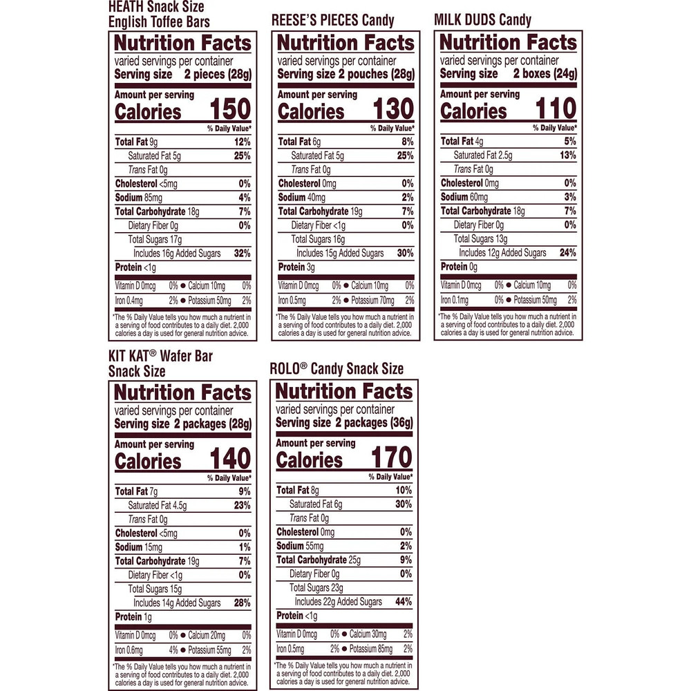 Hershey Assorted Flavored Snack Size Candy, Party Pack 33.08 oz