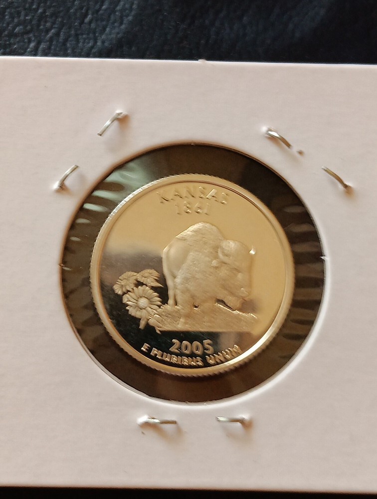 2005 S KANSAS 90% SILVER PROOF QUARTER
