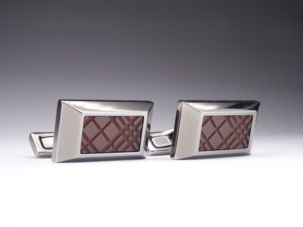 Burberry Classic Check Square Cufflinks