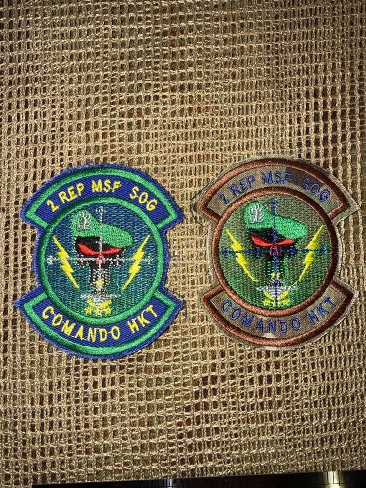 French Foreign Legion 2 Rep MSF SOG HKT   Para  Commando Afgan War Patch