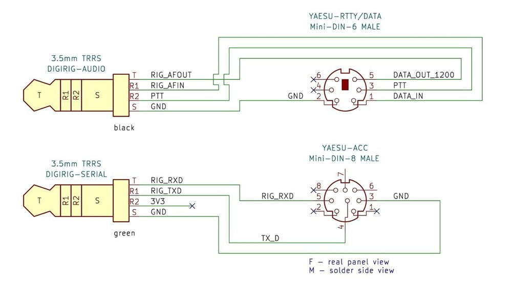 Yaesu FT-8xx Cables Mobile Digital Modes Interface