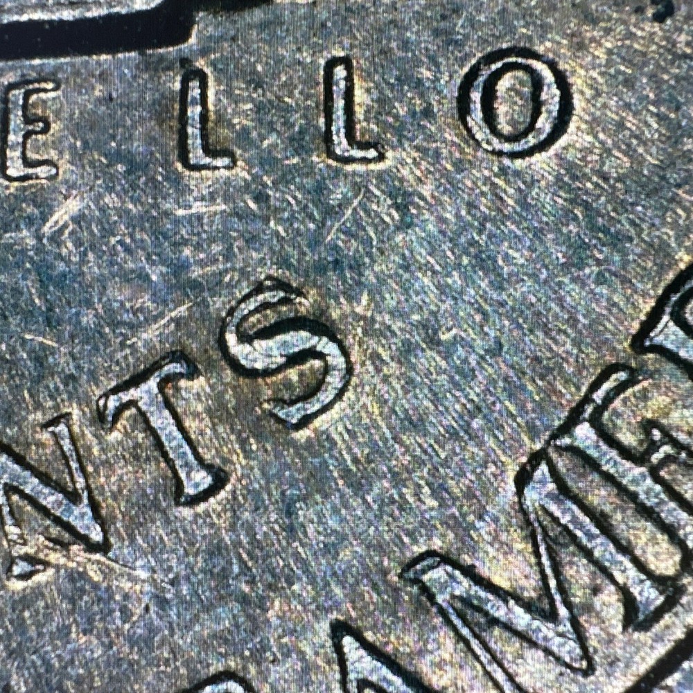 1996 P Nickel Struck Thru Grease Error Obverse & Reverse