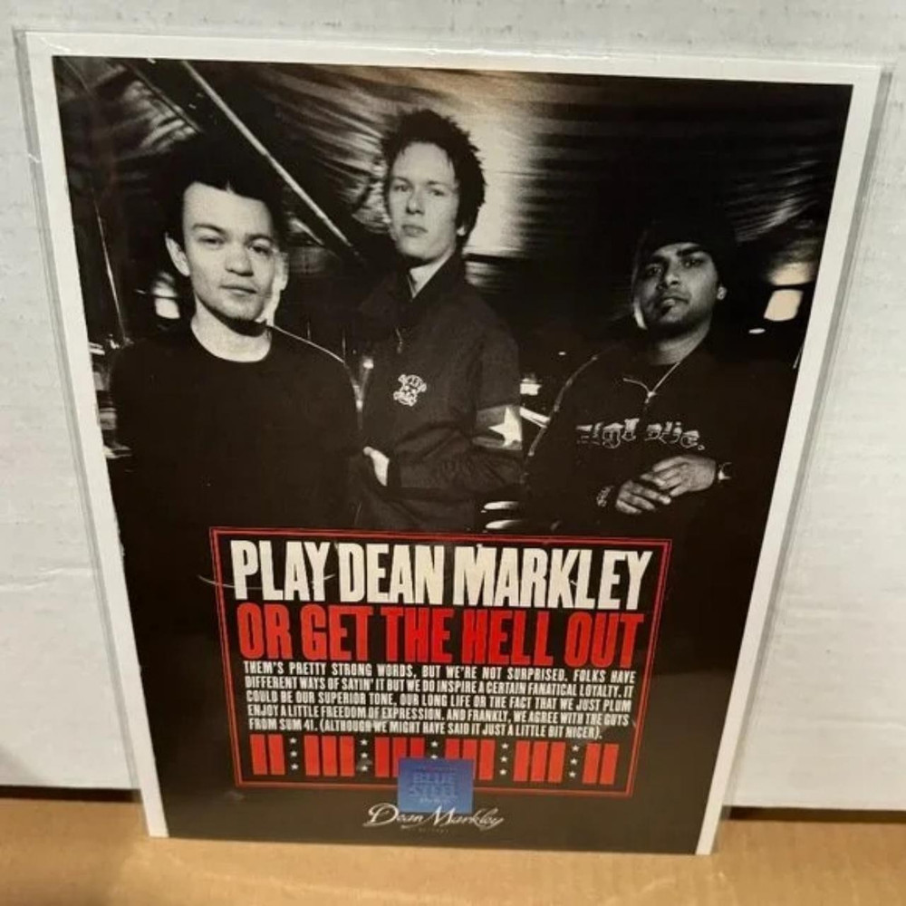 SUM 41 - Dean Markley Strings - 2003 Print Ad