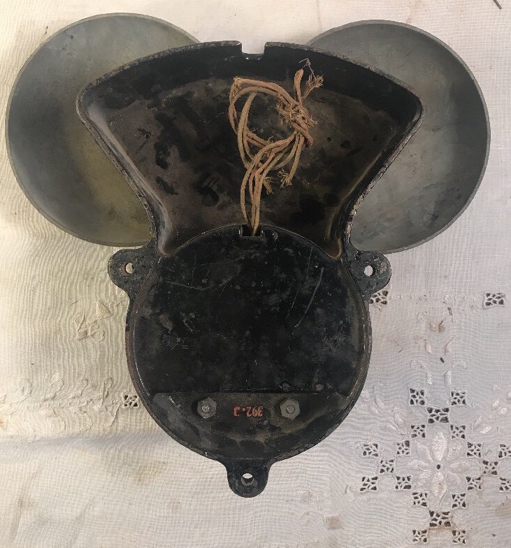 Antique Cast Iron Alarm With Two Bells